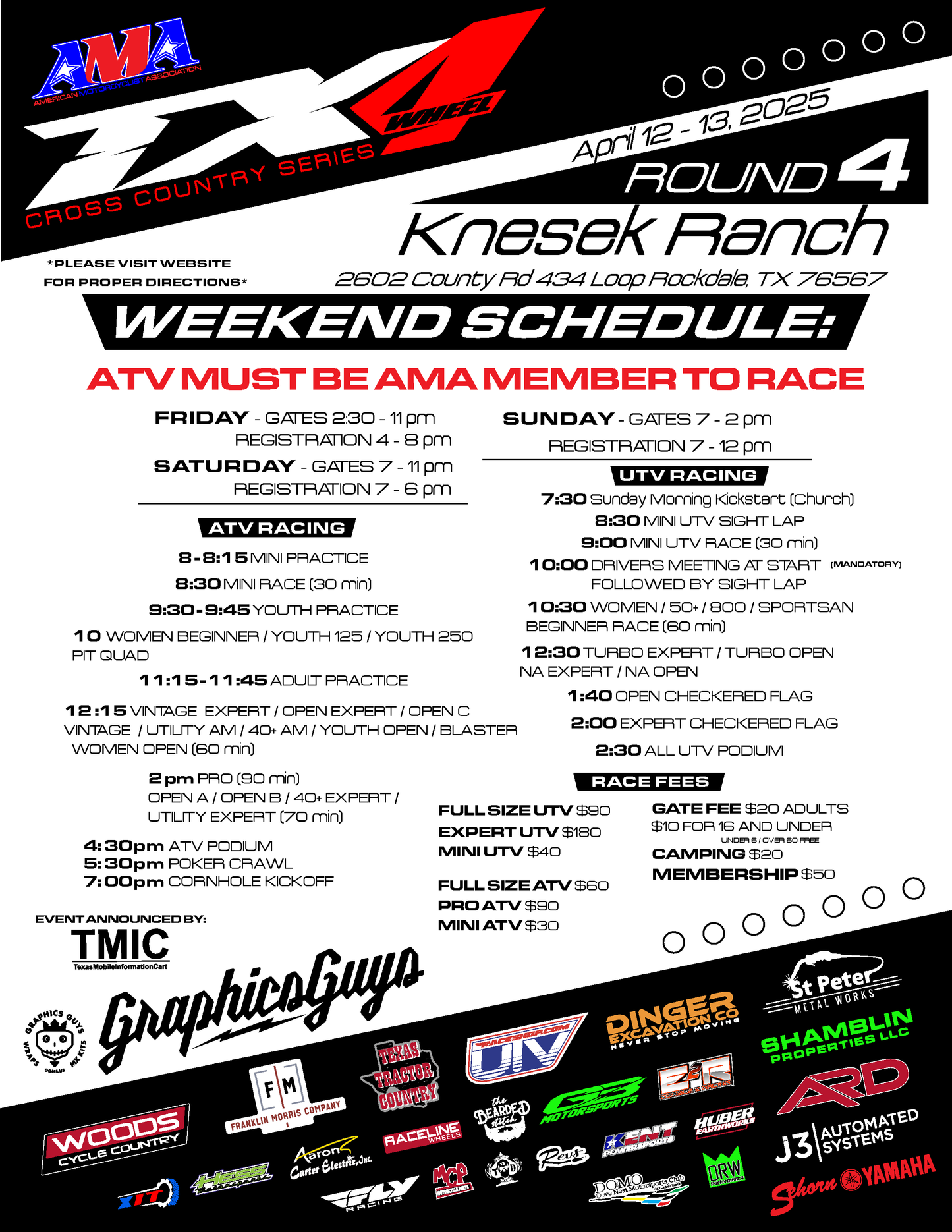 TX4 Round 4 - Knesek Ranch - April 12/13, 2025