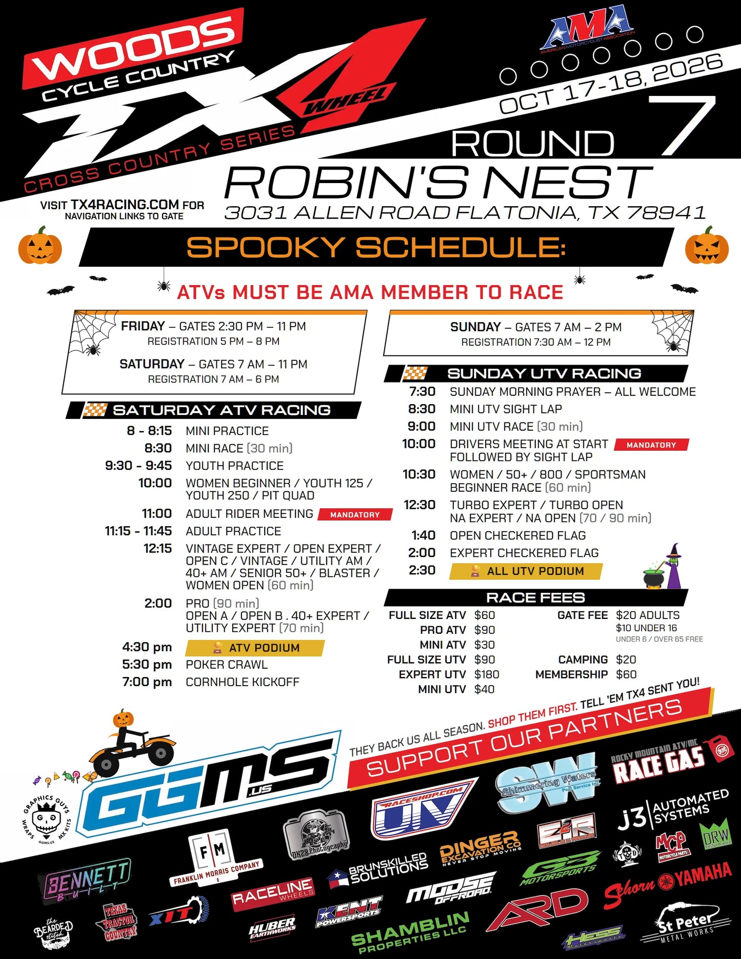 TX4 Round 7 - Robin's Nest - October 17-18, 2026 flyer