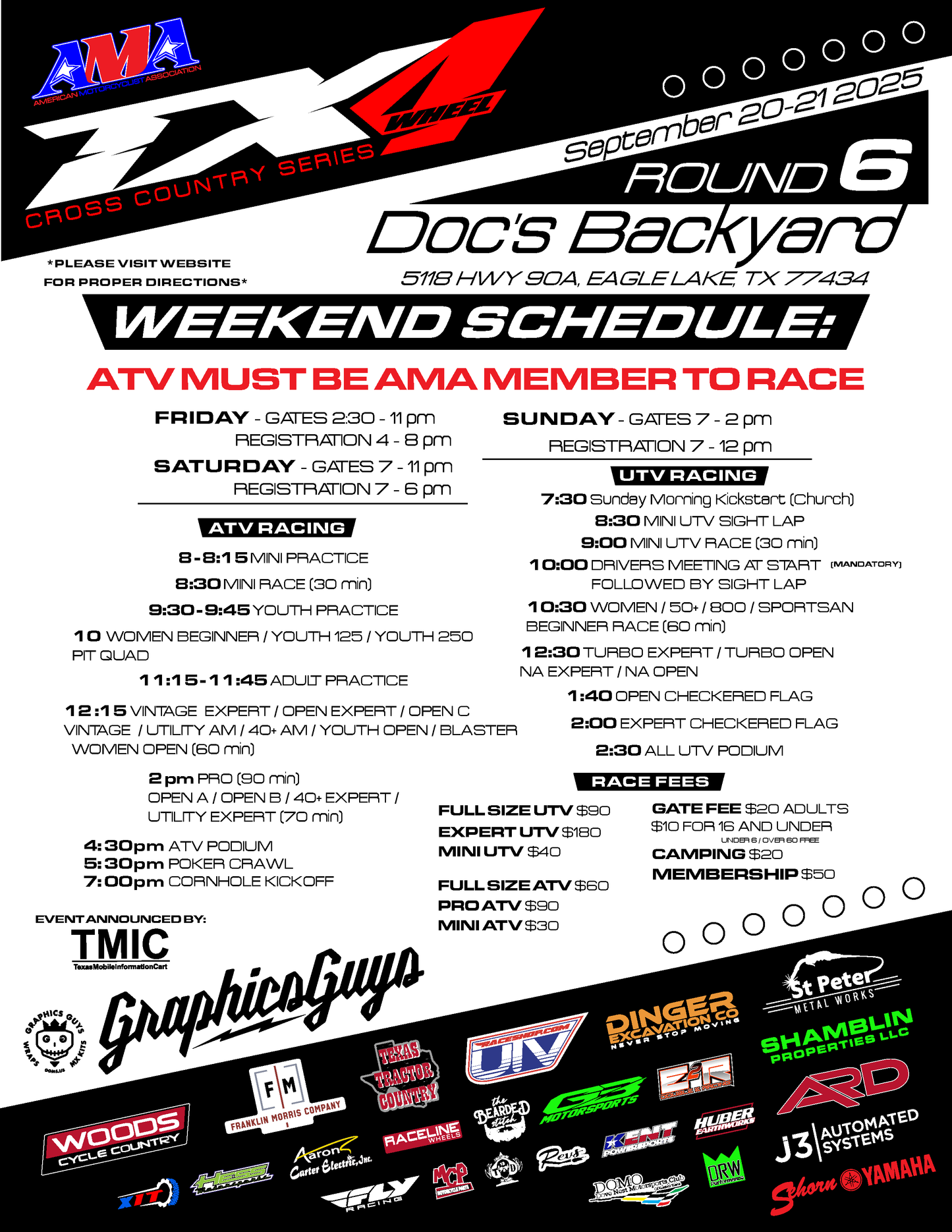 TX4 Round 6 - Doc's Backyard - Sep 20/21, 2025