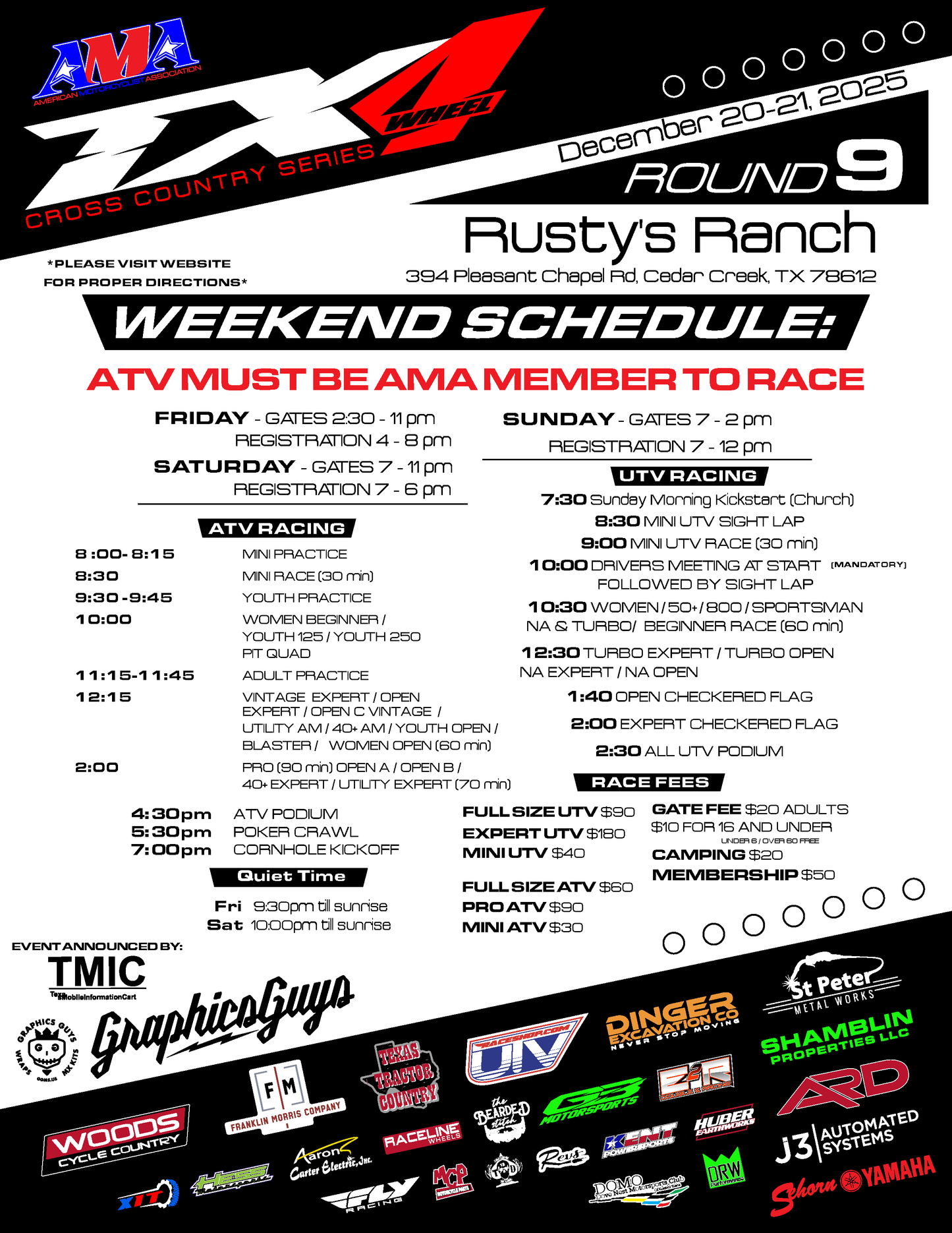 TX4 Round 9 - Rusty's Ranch - December 20-21, 2025